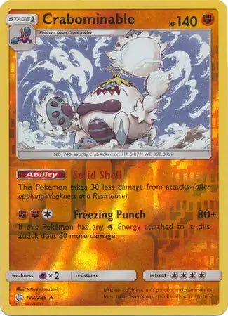 Cosmic Eclipse Crabominable #122/236 reverse holo